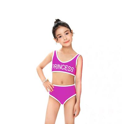 Maillot de bain à volants pour enfants, col en V, maillot de bain pour filles, dos nu