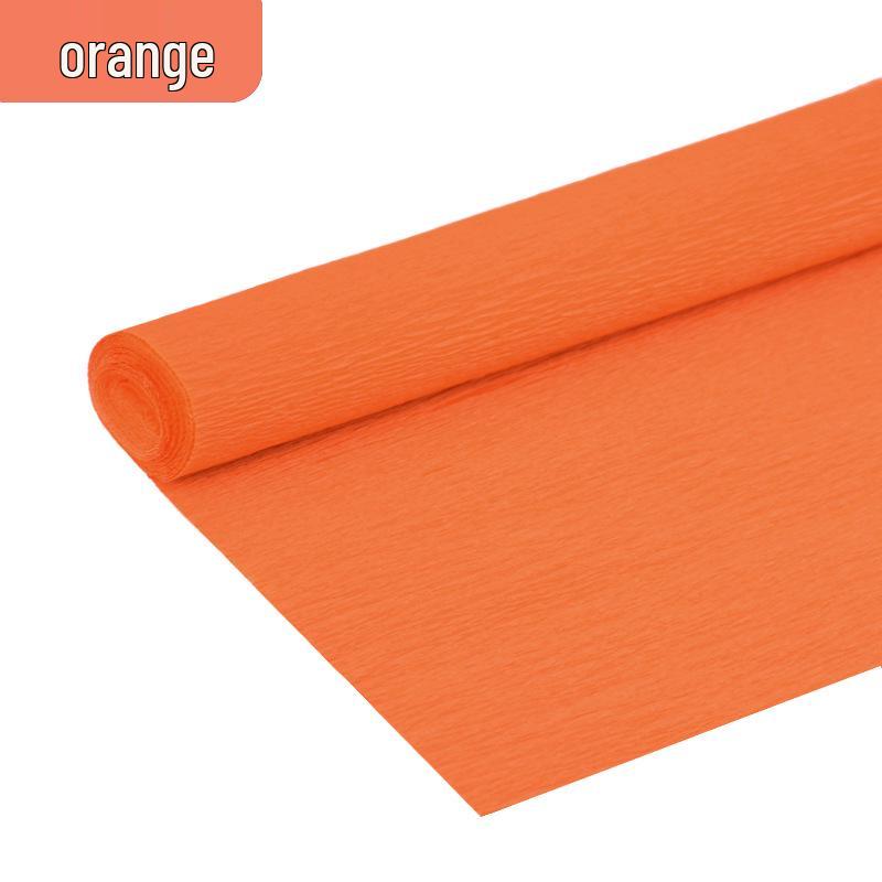 Thickened Colored Crepe Paper for DIY Flowers, Stretchable Ruffled Paper for Kindergarten Crafts