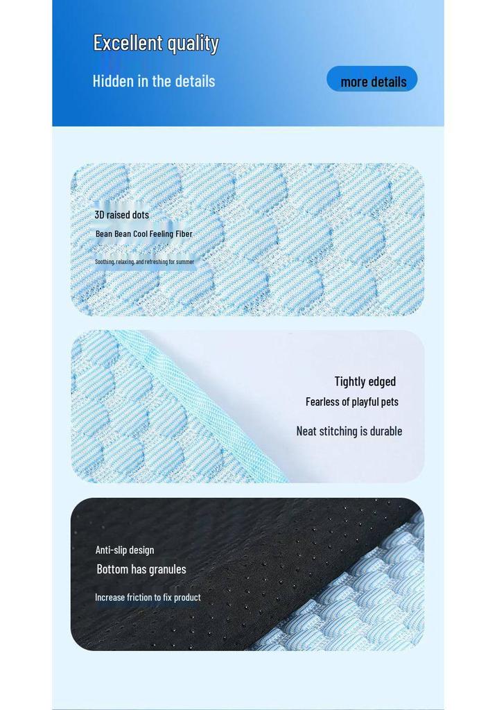 Cooling Ice Silk Pet Mat for Dogs and Cats
