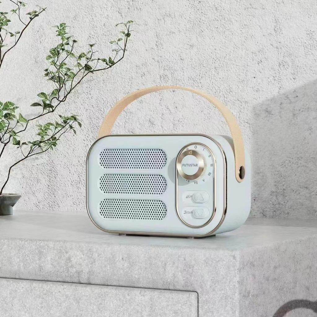 Retro Bluetooth Speaker Creative USB Mini Outdoor U Disk TF Card with FM Gift Portable Small Speaker