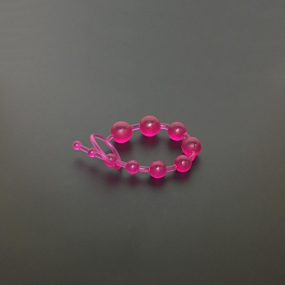 Neuer weicher Gummi-Anal-Plug-Perlen Langer Orgasmus Vagina Klitoris Zugring Kugel Hinternspielzeug Stimulator Sexspielzeug für Erwachsene Frauen