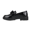 Miso Girls Patent Leather Bow Detail Loafers
