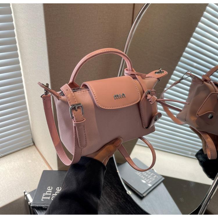 

Macaron tote bag women s new spring and summer handbag shoulder messenger bag рожевий