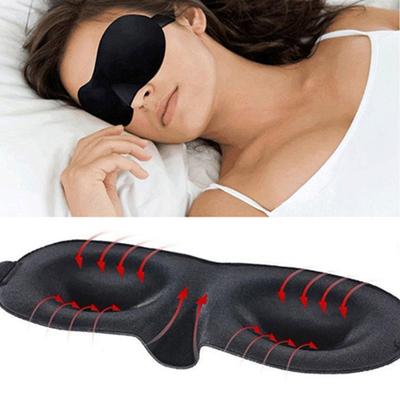 Sleeping Eye Mask Blindfold Earplugs Shade Travel Sleep Aid Cover Light Guide