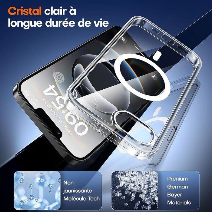 Hülle für iPhone 17e, Stoßfester Schutz mit Magnetischem Kreis - Transparent - 2 Gehärtete Gläser