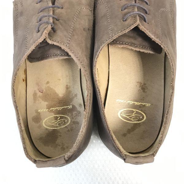 Hergestellt in Japan TK Takeo Kikuchi Echtes Nubukleder Brogue Schuhe Größe 27,5cm Braun(GEBRAUCHT)