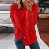 European & American Women's Round Neck Solid Color Long Sleeve Autumn Hoodie Pullover (2024)