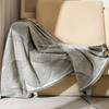 Leichter Luxus Aero Überwurfdecke Gewebte Jacquard Fleece Sofaabdeckung Decke Tragbare Camping Couchdecke Bequeme Klimaanlagen Nickerchen Decke