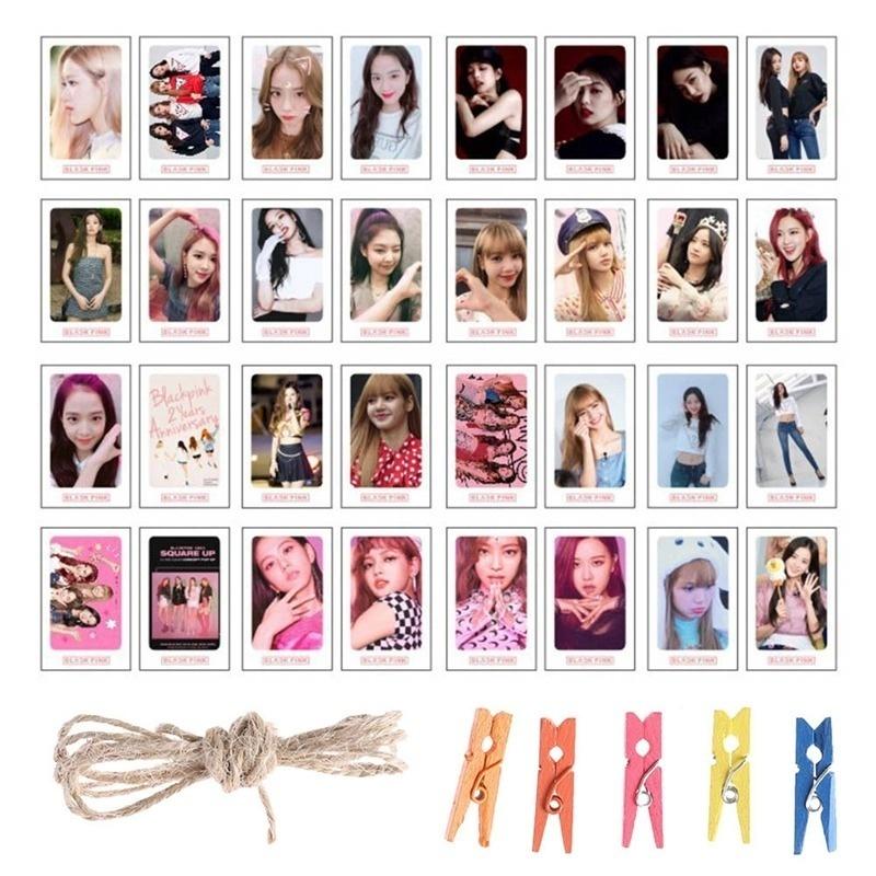 Buy 32Pcs Cards Kpop Blackpink Lomo Cards Mini Photo Card Clip Photo Holder  at affordable prices  free shipping, real reviews with photos  Joom