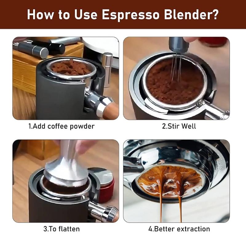 Stainless Steel Coffee Tamper Espresso Coffee Stirrer Needle Coffee Powder Distributor Hand Stirrer Tool for