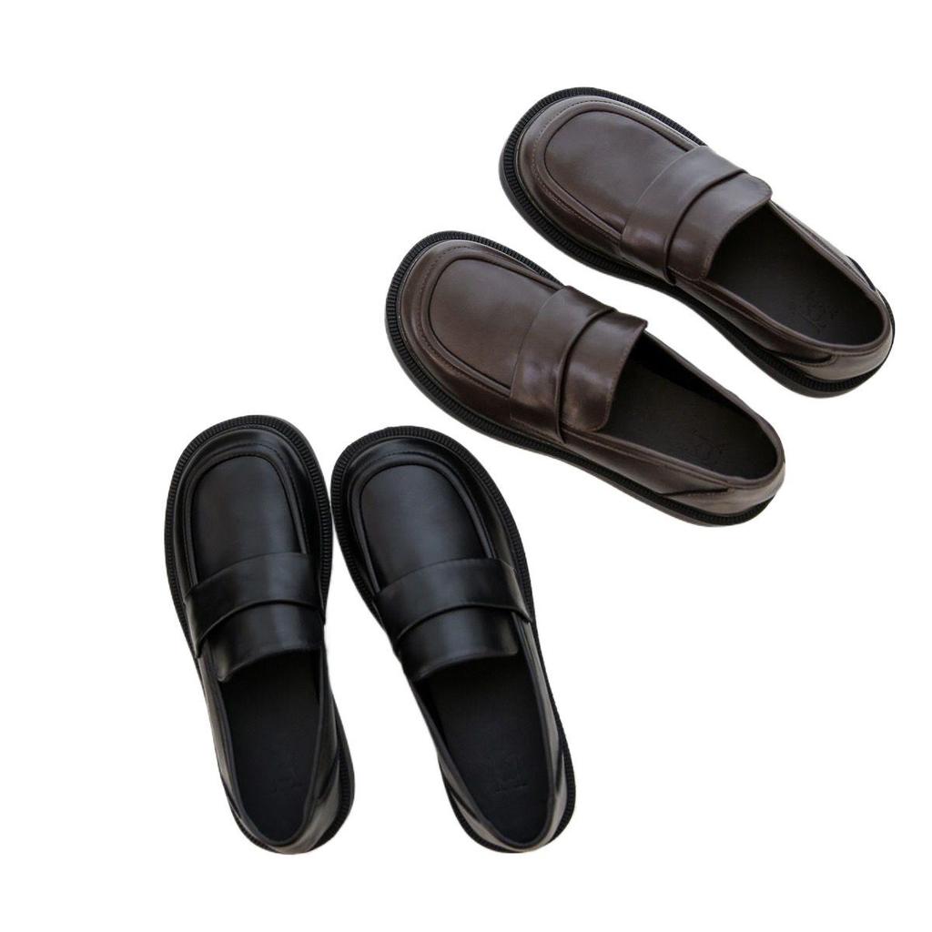 Echte Weiche Leder Flache Slipper - Herbst/Winter Retro Slipper