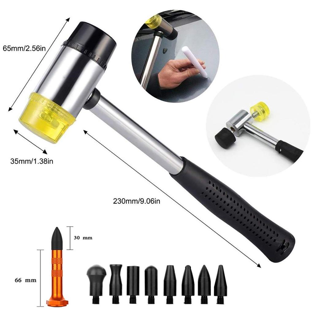WHDZ Car Dent Repair Car Dent Repair Dent Sheet Metal Vacuum Car Dent Repair Tool Sheet Metal Dent Repair DIY Repair 21 Sets Tool, Tool, Extrusion,