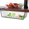 Hanging Under Shelf Storage Iron Cabinet Closet Desk Home Kitchen Hanging Mesh Basket Wire Bookcase Shelf Block Rack Organizer