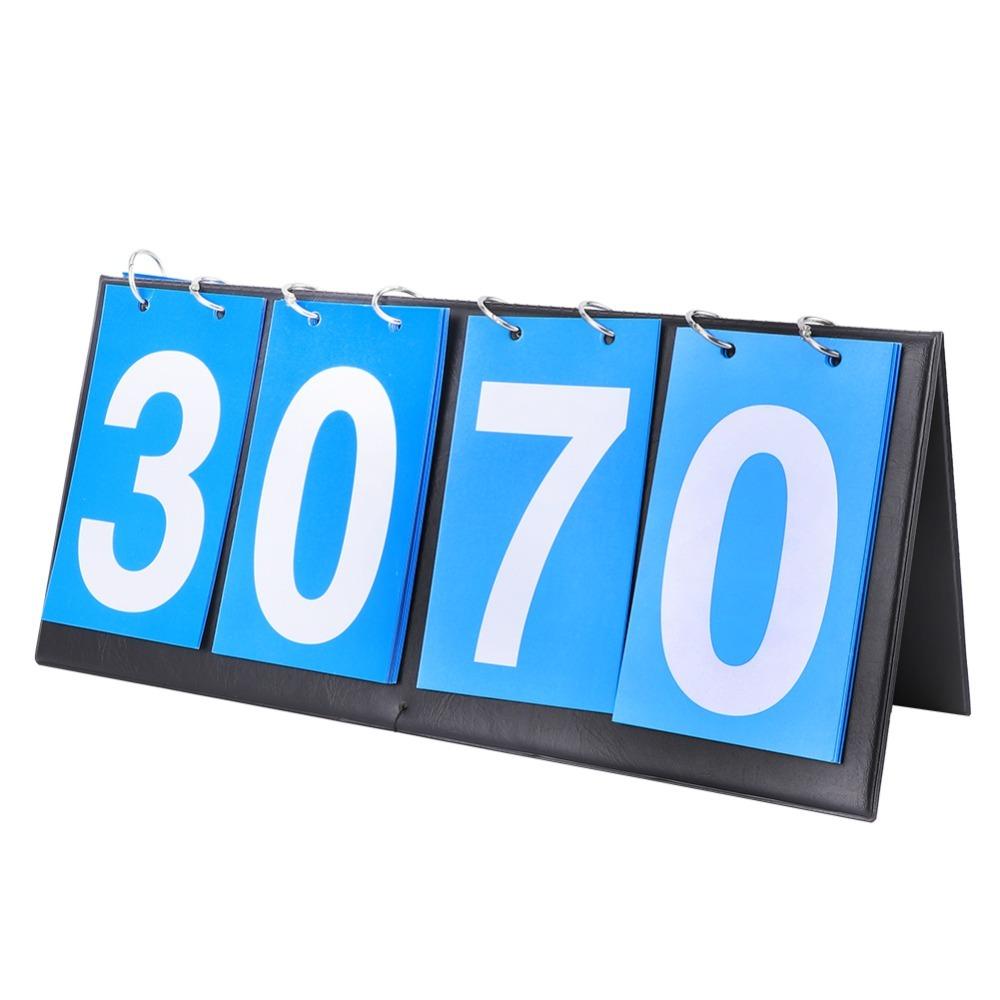 Flip Design Sports Competition Score Keeper Blue Number Flip Chart Sports Competition
