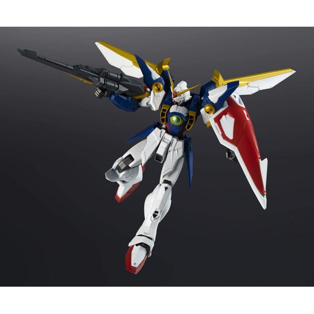 Bandai Geister GUNDAM UNIVERSE Mobile Report Gundam W XXXG-01W WING GUNDAM ca.. 155 mm große, bewegliche Figur aus ABS und PVC, bemalt