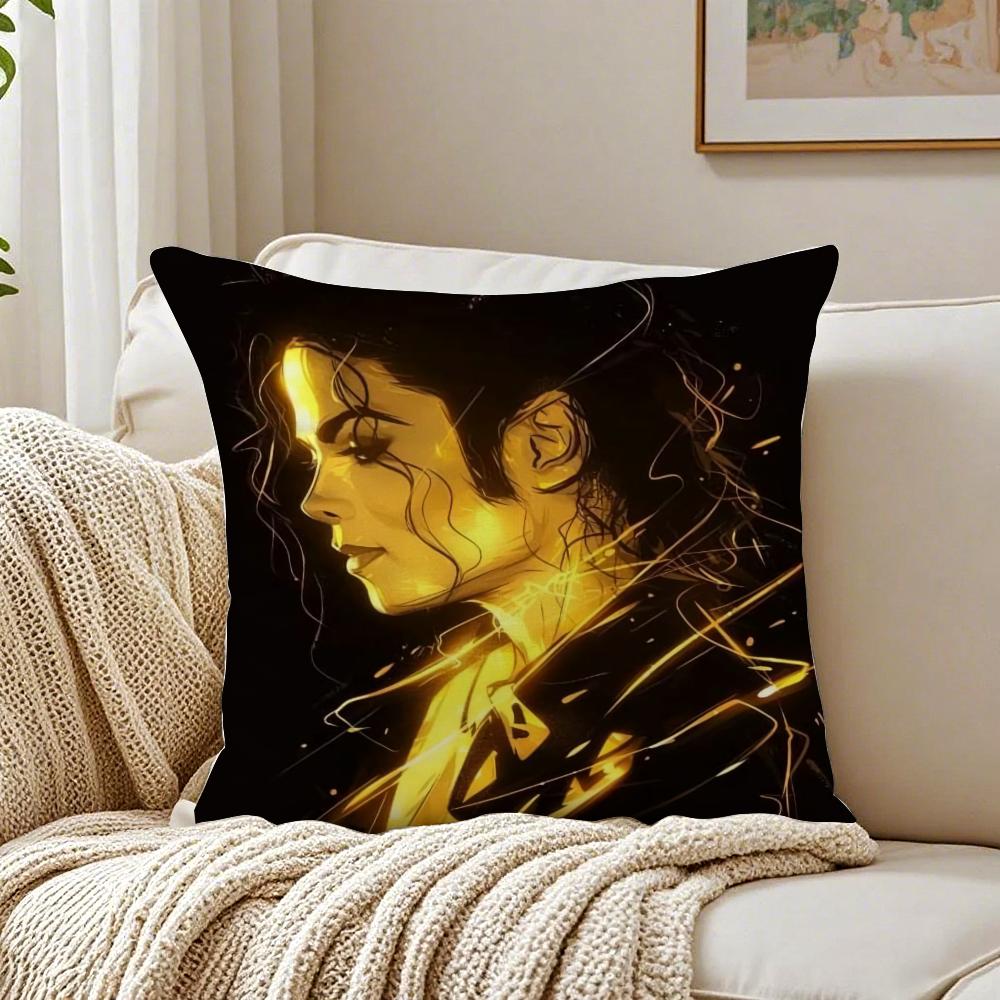 The King of Pop MMichael JJacksonA Cushion Cover Pillowcase Antidustmite Living Room Sofa Decor Cushion Room