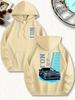 New Stylish MenS Hoodie Designed Like a Cool Sports Car Perfect for Casual Wear with a Drawstring Hood Front Kangaroo Pocket