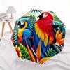 Parrot Paradise: Colorful Macaw & Parrot Umbrella - Durable Iron Frame,8-Rib Structure for All Seasons,Perfect for Home,Travel,and Outdoor A
