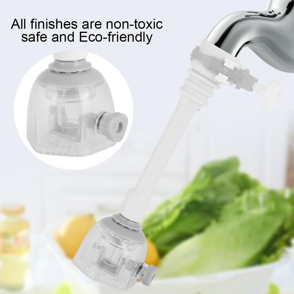 Movable Water Saving Extension Faucet proof Kitchen Valve Spray Gray 18cm