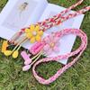 Twist Woven Sunflower Lanyard Long Crossbody Lanyard With A Variety Of Matching Ways Mobile Phone Outdoor Audio Key