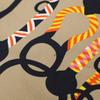 Hermes [Excellent Condition] 093267S 04 Mors Et Tresses Silk Maxi Twilly Cut Scarf Beige/Black/Rose VifUsed