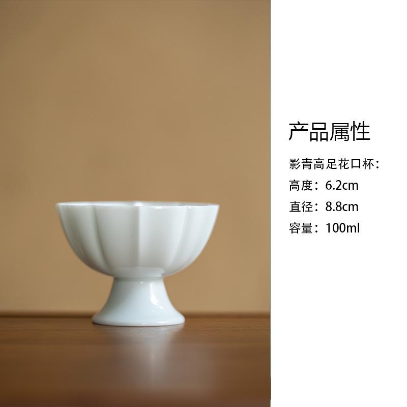 Misty Blue Teacup Handmade Tea Bowl Beautiful Tea Cup Tea-tasting Smelling Cup Jianzhan Master Cups Chinese Tea Set Craft Gift