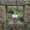 Resin Garden Bird Feeder Ornament Stable for Patio