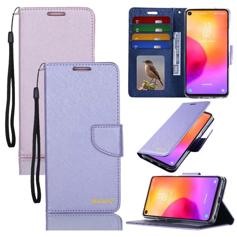 

Натуральный шелковый кошелек, кожаный держатель для карт, книжный дизайн, раскладной чехол для телефона с подставкой для iPhone, Samsung, Huawei