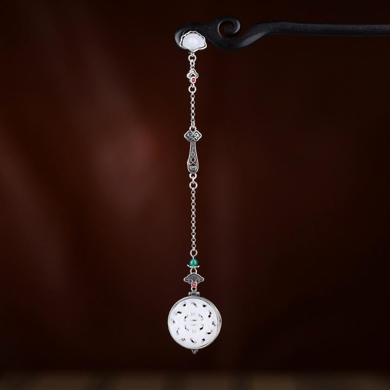 

Китайский стиль чонсам прижимная планка подвеска женская ретро новый китайский стиль длинная полая подвеска Ханфу планка бахрома аксессуары