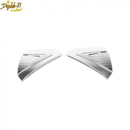 Fit For Toyota bZ4X -2024 Chrome 2PCS Side Charging Plug Port Cover Trim