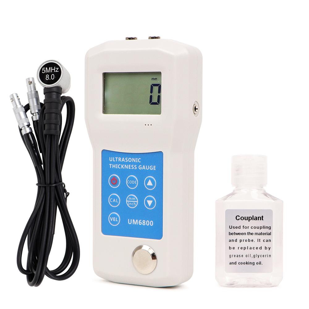 Thickness Gauge Ultrasonic Metal Testing1.0 to 280MM Voice Sound Velocity Meter Steel Tester Pipe Thickness Measuring Tester