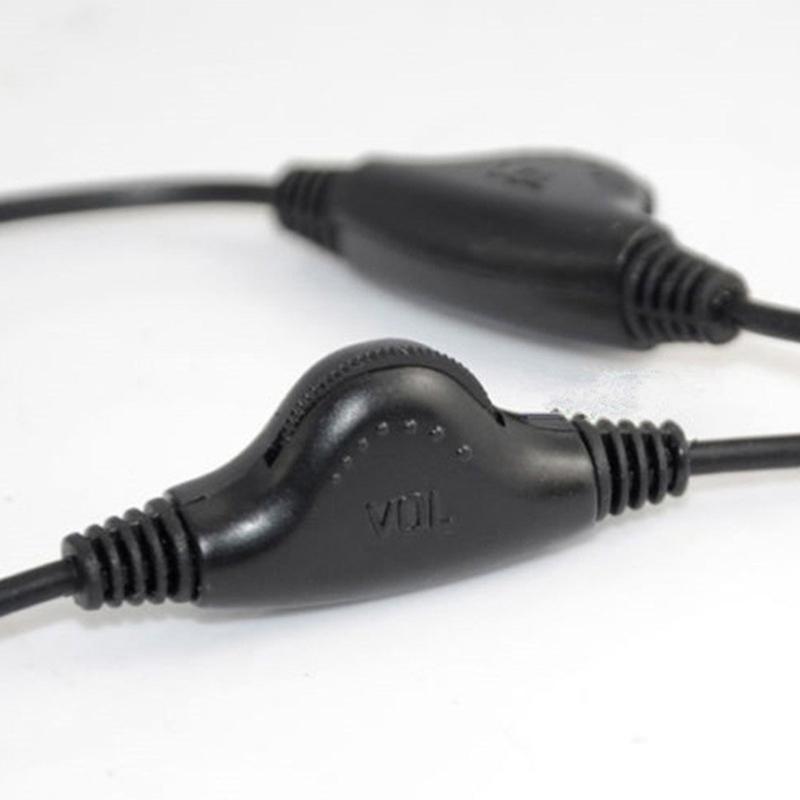 3.5mm Male To Double Female Headphone Headset Y Splitter Cable with Volumes Control Switches Headset Splitter for PC