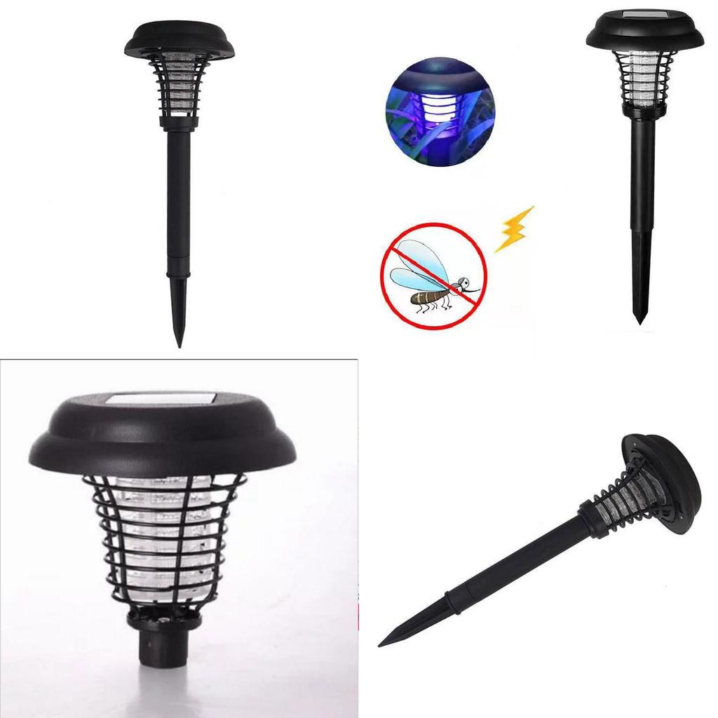 Solar Insect Zapper Lantern Round Outdoor Ip55 Waterproof Led Mosquito Trap For Garden And Lawn