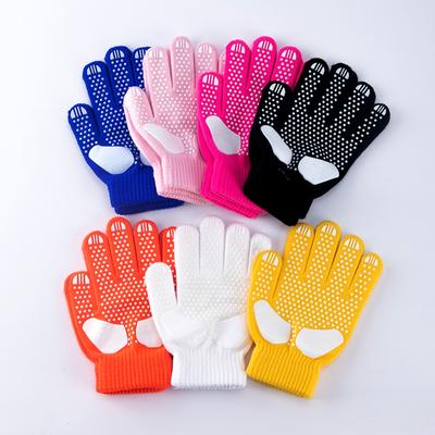 Children's Non-slip Studded Shiny Diamonds Skating Gloves Kids Skiing Gloves
