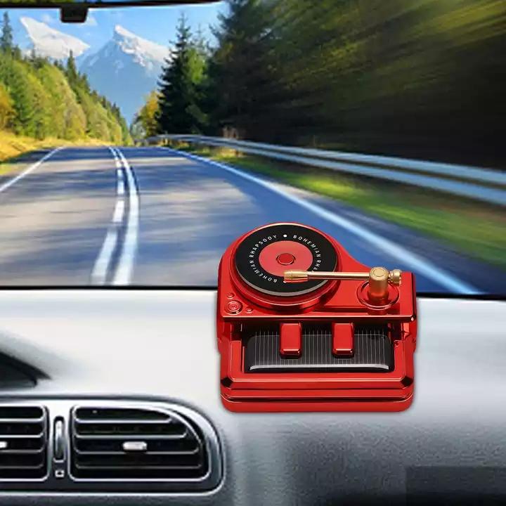 

TX Solar Piano-Shaped Phonogra Decoration Поворотный на 360 градусов автомобиль с выпускным отверстием для воздуха