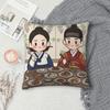 Hot TV Series Love Couple Bon Appetit Your Majesty Square Pillowcase Cushion Cover Pillow Case Throw Pillow Cover for Home Sofa