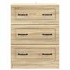 Drawer Cabinet In Sonoma Oak Finish 66 X 34.5 X 87 Cm Particleboard