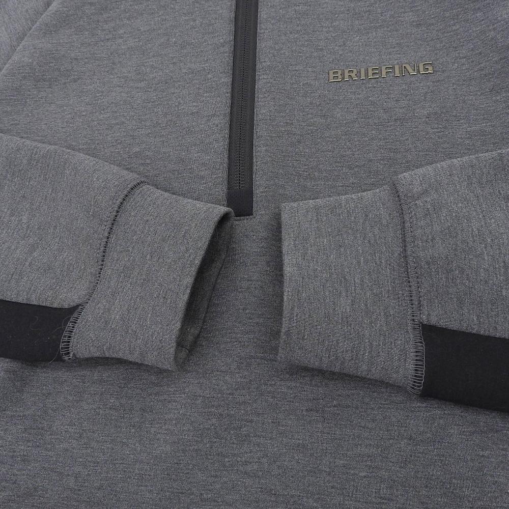BRIEFING Excellent condition BRIEFING GOLF WARM 3D LOGO HALF ZIP TOP Men's Gray Size S tops S grayUsed