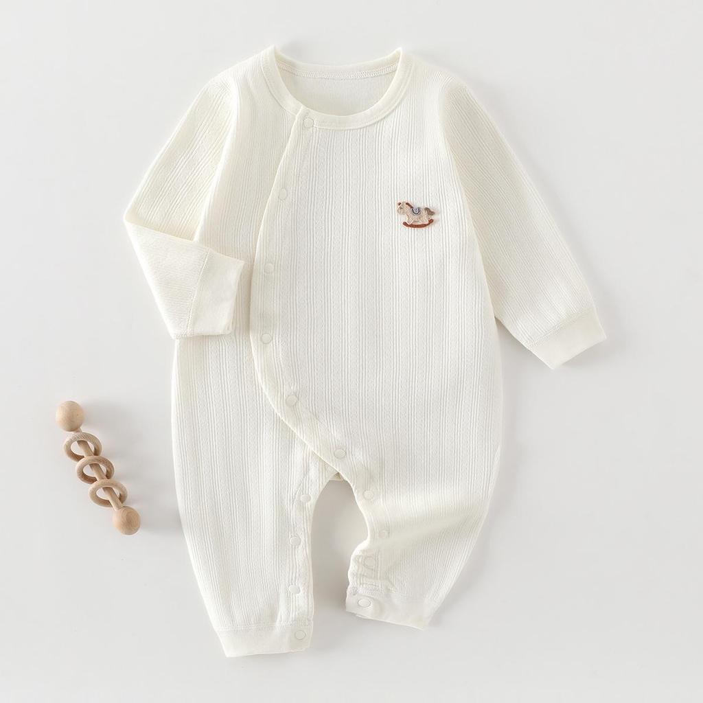 Baby Cotton Bodysuit: Newborn Jumpsuit for Boys & Girls - Spring, Autumn, and Winter Pajamas & Base Layer