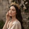 Hair Hoop Retro Crown Bar Mitzvah Crown Bride Tiaras Elegant Metal Princess Crowns  Hair Ornaments
