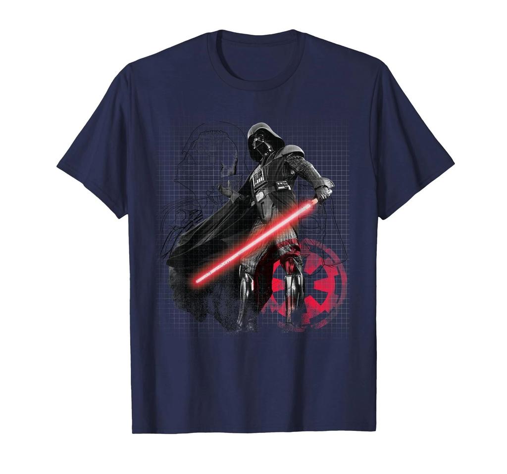 Star Wars Darth Vader Sith Lord Blueprint T-Shirt_