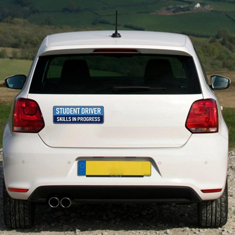 Student Driver Magnet New Driver Magnet For Car High-Visibility Rookie Driver Bumper Sticker For Teen Driving Safety Warning