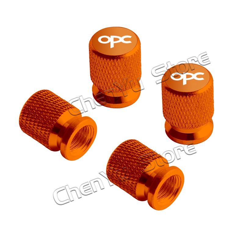 4Pcs OPC Logo Car Metal Wheel Tire Valve Caps Stem Case Dust Cap For Opel Astra Insignia Corsa Rocks Junior Accessories Styling