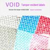 Custom VOID Tamper-Proof Labels: Single-Use, Tear-Off, Leave-Message Seals