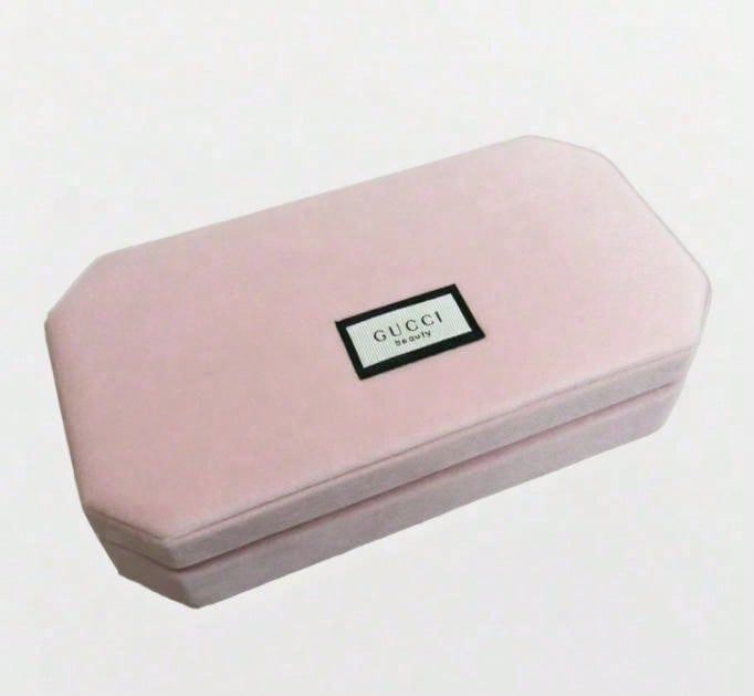 Gucci Pink Velvet Gucci Beauty Storage Box