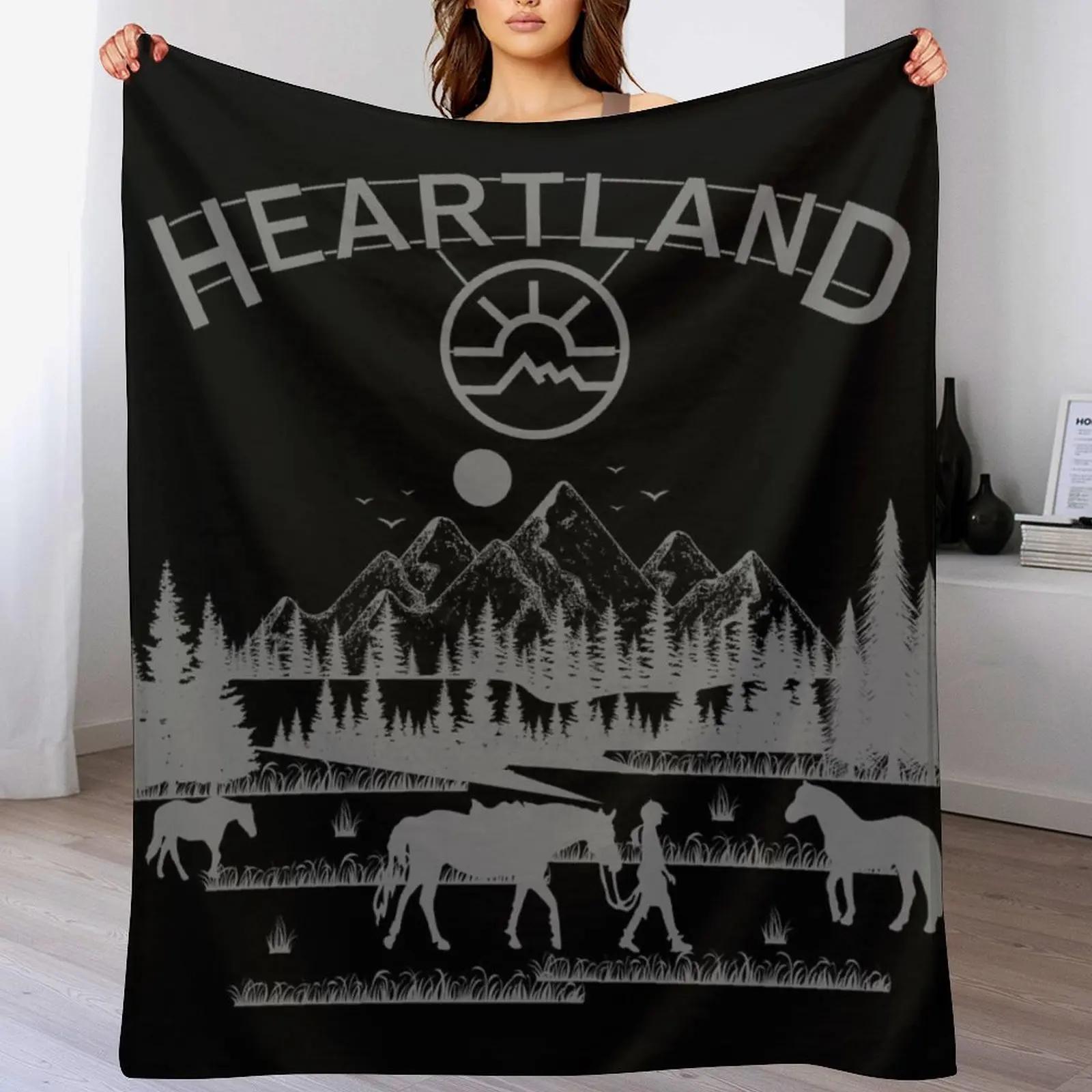 New Heartland Heartland Ranch Horse Lover farmer heartland Heartland Retro Vintage Ranch Lover Horse Owner Throw Blanket 102x76cm(40x30in)