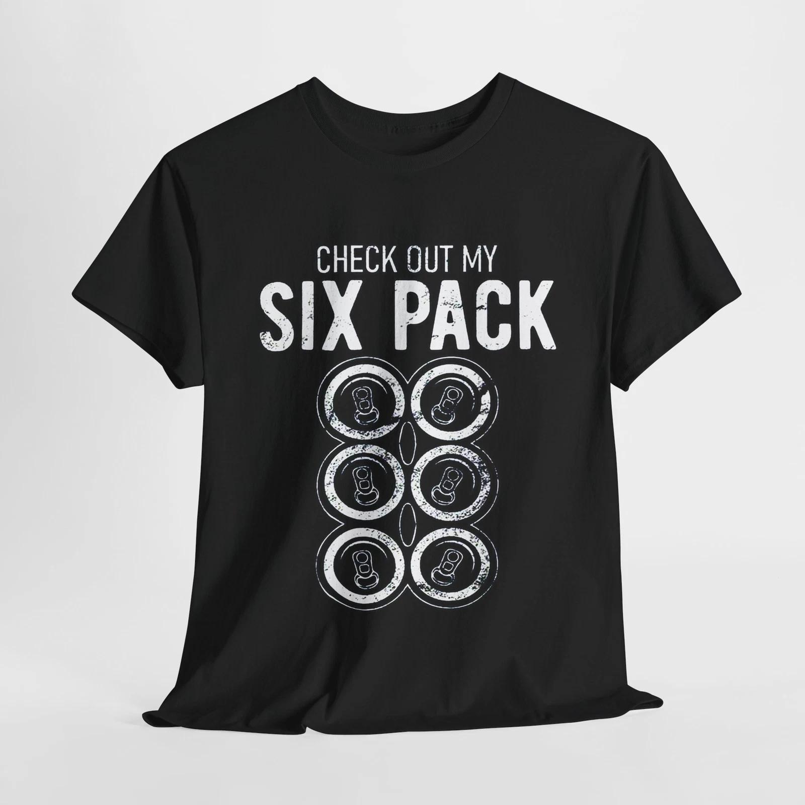 

Funny Six Pack Graphic Tee, Humor T-Shirt for Beer Lovers, Gag Gift, Party Top, XL