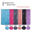 Glitzer Leder Hülle für Samsung Galaxy S25 S26 S24 S23 FE S22 S21 Ultra Plus + A37 A57 A07 A17 A06 A16 A36 A56 A26 Flip Cover