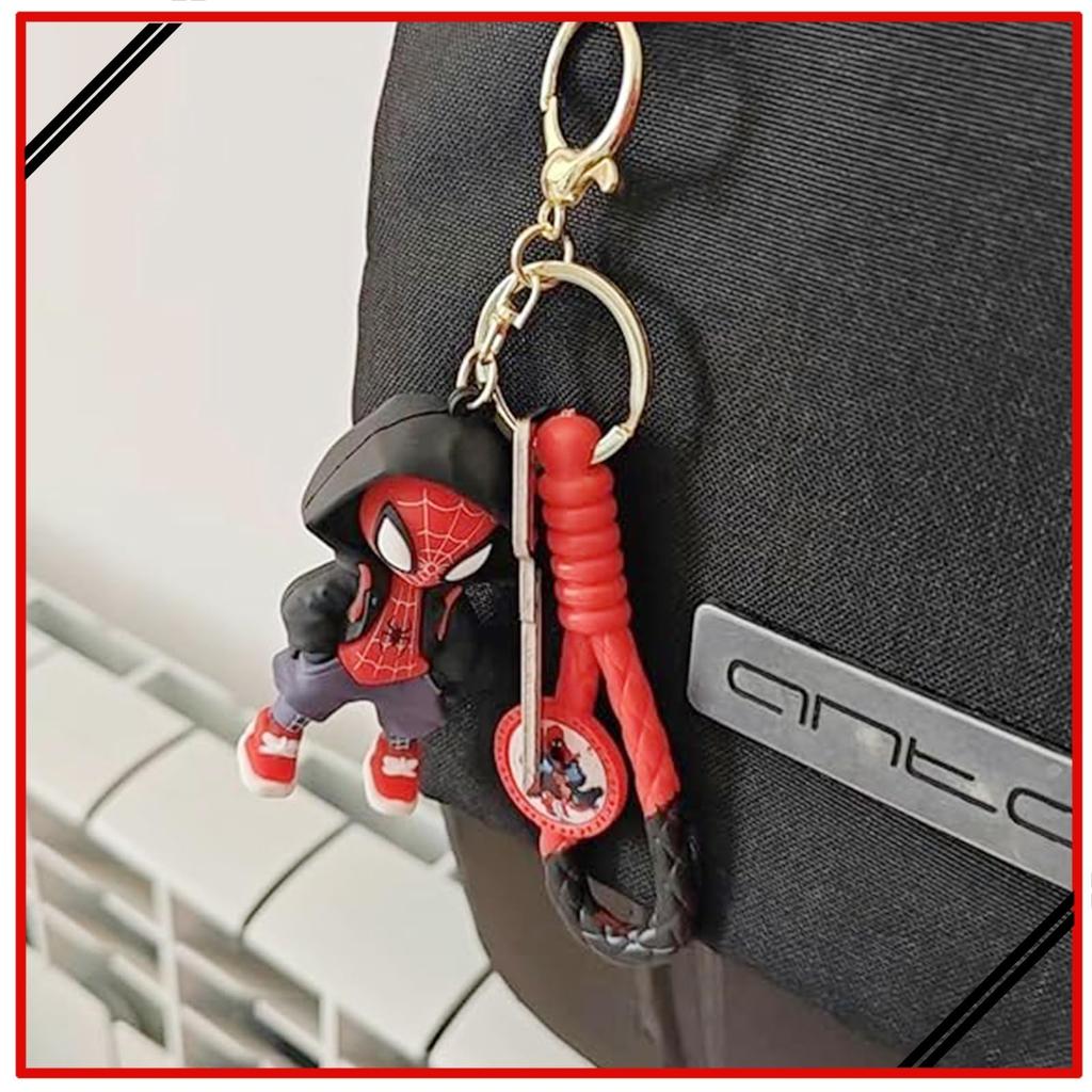Fashionable Hero Cartoon Design Car Multifunctional Super Cute Card Phone Car Backpack Unofficial [Kizoya] Keychain, Keychain, Pendant, Holder, Strap,