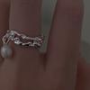 Lightweight Copper Fashionable Ring With Sophisticated Pearl Accents And Geometric Style